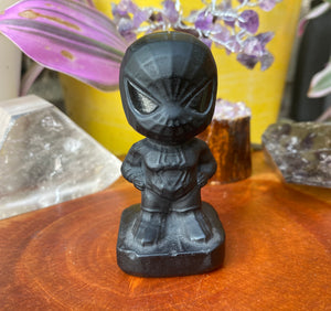 Obsidian Spidey Carving