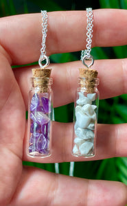 Crystal Bottle Necklace