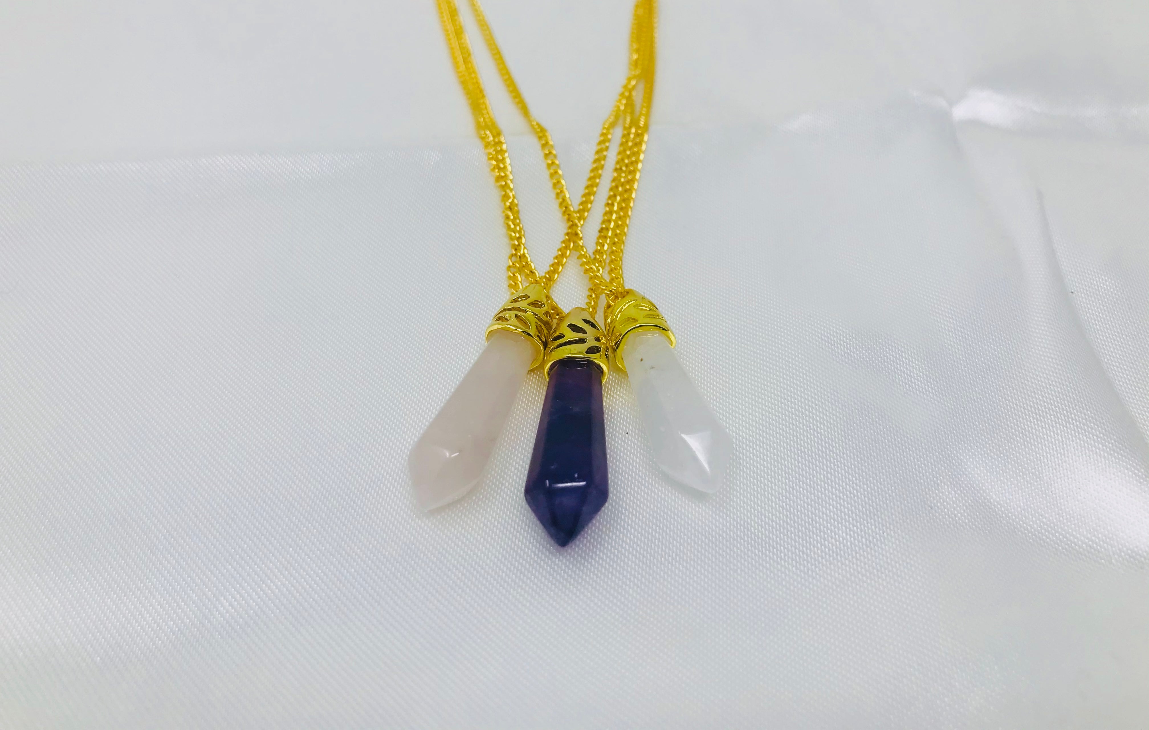 Pointed Crystal Necklaces