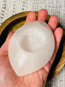 Selenite Tea Light Candle Holders SALE